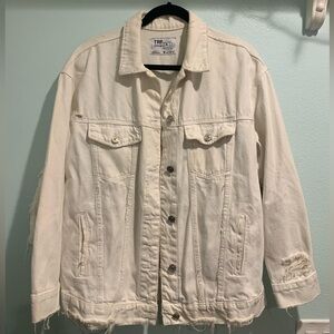 Zara Fringe Denim Jacket